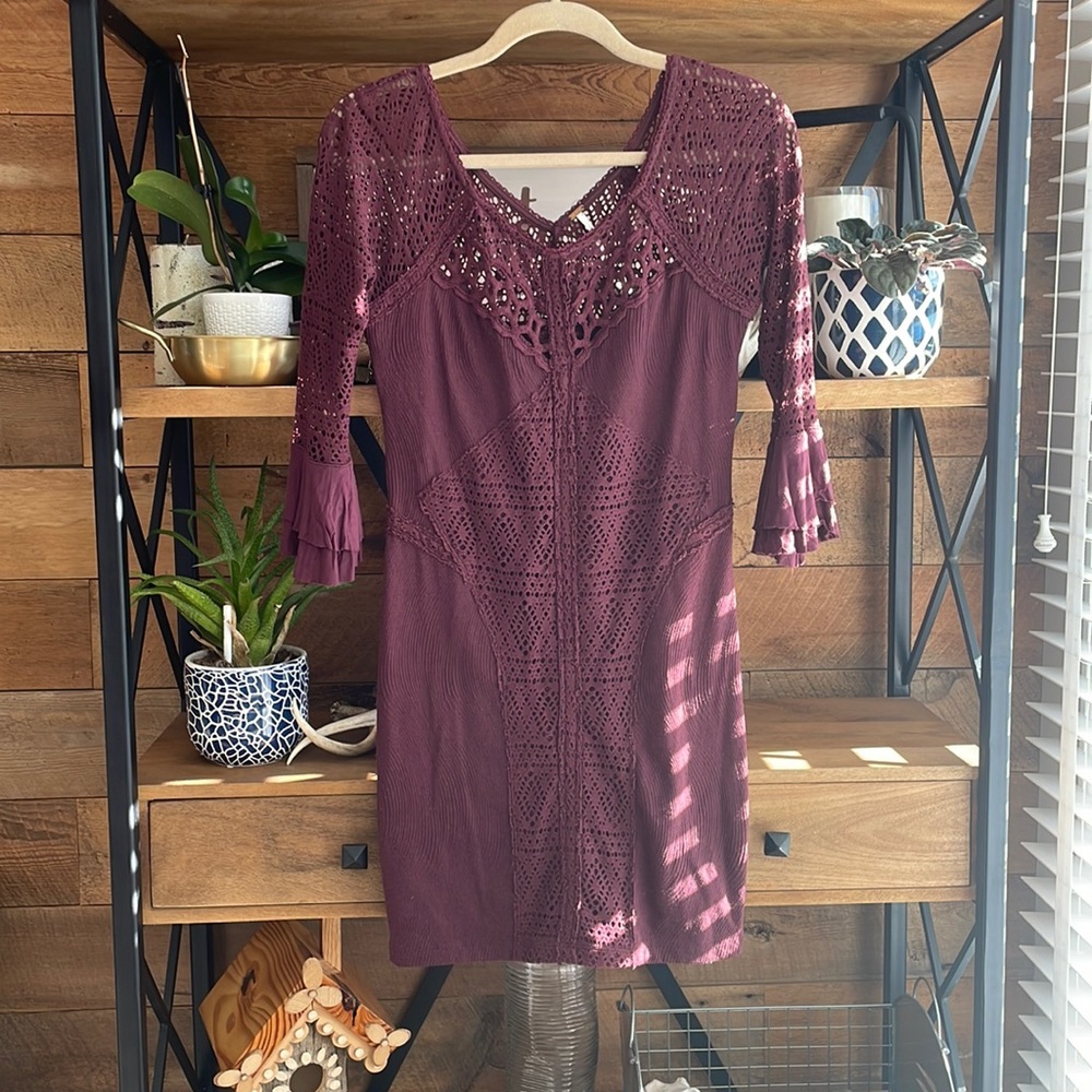 FreePeople Short Wine color dress